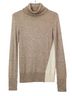 Brochu Walker Tan Ivory Turtleneck Sweater Size S - photo 1
