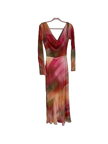 ASOS DESIGN Chiffon Cowl Neck Maxi Dress Casual Dress (view 2)