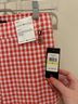 Tommy Hilfiger Graphic Checkered-gingham Red White Leggings Size M - photo 5