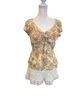 Hillard & Hanson Floral Multi Color T-Shirt Size M - photo 1