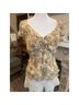 Hillard & Hanson Floral Multi Color T-Shirt Size M - photo 3