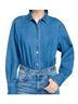 Sandro 100% Cotton Blue Bodysuit Size 2 - photo 1