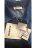 Sandro 100% Cotton Blue Bodysuit Size 2 - photo 3