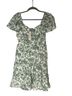 Francesca's Floral Green Ivory Casual Dress Size S - photo 1
