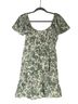 Francesca's Floral Green Ivory Casual Dress Size S - photo 2