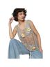 Pol Floral Tan Yellow Tank Top Size S - photo 1