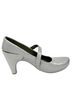 Tsubo 100% Leather Silver Heels Size 10 - photo 2