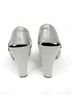 Tsubo 100% Leather Silver Heels Size 10 - photo 3