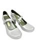 Tsubo 100% Leather Silver Heels Size 10 - photo 1