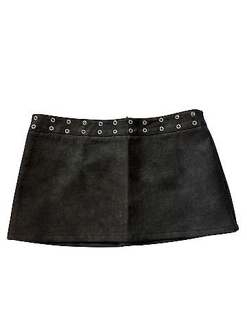 BCNU Be Seeing You Faux Leather Skirt (view 1)