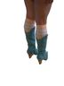 BCBG 100% Leather Print Blue Boots Size 6 - photo 7