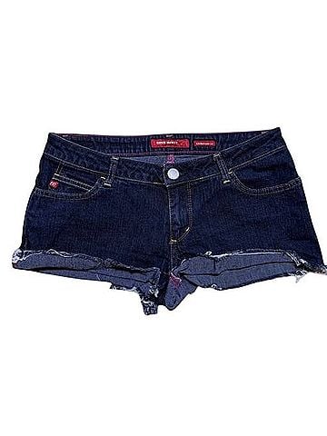 Miss Sixty Extra Low Rise Ty Denim Shorts (view 1)