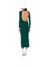 STAUD Solid Green Casual Dress Size S - photo 2