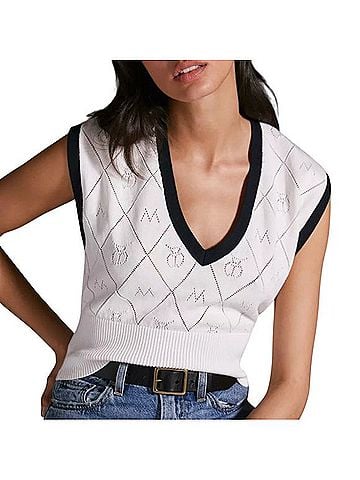 Anthropologie Maeve Violette Icon Logo Vest Sleeveless Top (view 1)