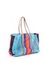 Gucci 100% Raffia Blue Interlocking G Web Tote Raffia with Leather Medium One size - photo 3