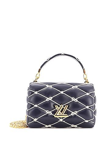 Louis Vuitton GO-14 NM Handbag Rope Embroidered Malletage Leather MM (view 1)