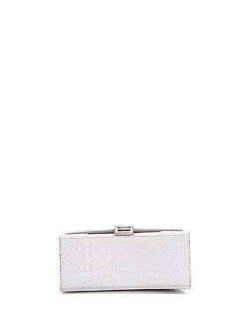 Balenciaga Hourglass Top Handle Bag Crocodile Embossed Leather Small (view 2)