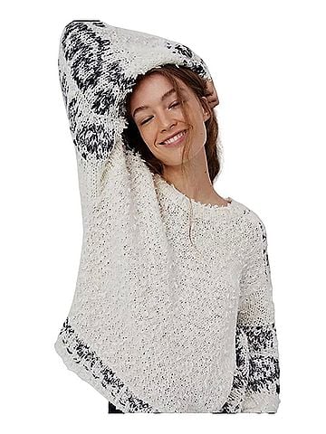 Anthropologie Anthropologie Pilcro Petra Feathered oversized sweater Pullover Sweater (view 1)