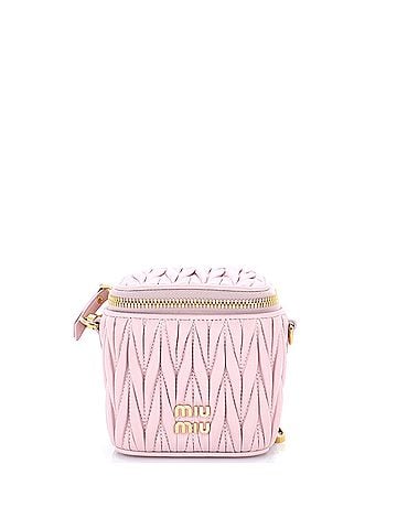 Miu Miu Vanity Case Matelasse Leather Micro (view 1)