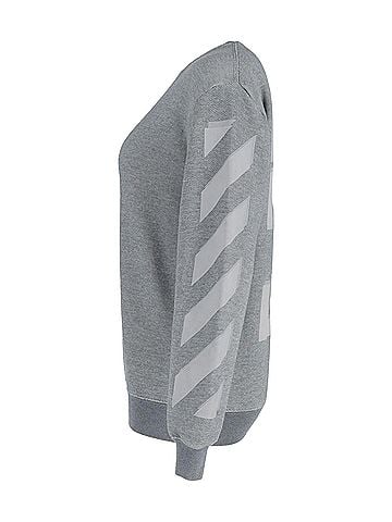 OFF-WHITE Off-White Arrows Crewneck Sweatshirt in Grey Cotton (view 2)