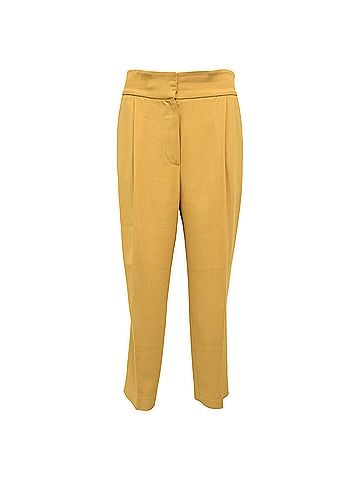 Brunello Cucinelli Brunello Cucinelli Straight Leg Pants in Yellow Polyester (view 1)