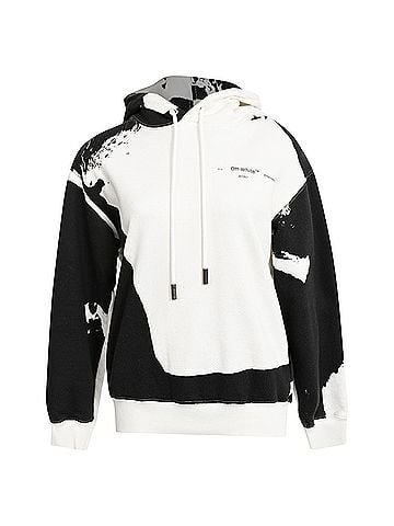 OFF-WHITE Off-White Spring-Summer 2020 Logo-Print Hoodie in Multicolor Cotton (view 1)