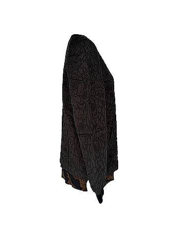 Dries Van Noten Dries Van Noten Jacquard Sweater in Brown Silk (view 2)