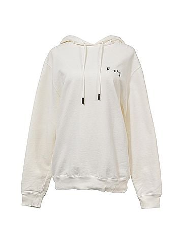OFF-WHITE Off-white Liquid Arrows Hoodie in White Cotton (view 1)