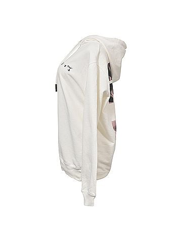 OFF-WHITE Off-white Liquid Arrows Hoodie in White Cotton (view 2)