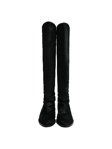 Alexander Wang Alexander Wang Knee-High Boots in Black Pony Hair (view 2)