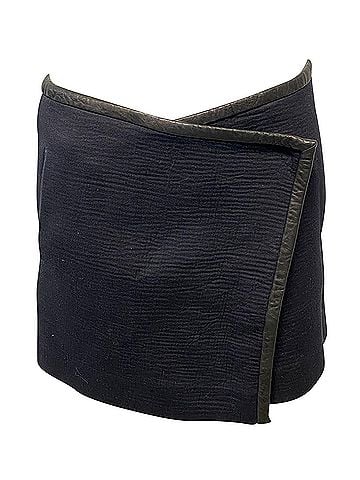 Isabel Marant Isabel Marant Overlap Mini Skirt in Black Cotton (view 1)