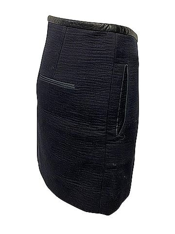 Isabel Marant Isabel Marant Overlap Mini Skirt in Black Cotton (view 2)