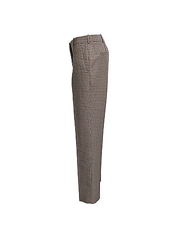 Givenchy Givenchy Plaid Mid-Rise Tweed Trousers in Brown Wool (view 2)