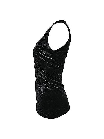 Versace Versace Crushed Velvet Top in Black Velvet (view 2)