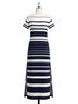 Chico's Stripes Multi Color Blue White Casual Dress Size S - photo 2