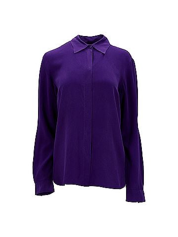 Emilio Pucci Emilio Pucci Buttoned Shirt in Purple Silk (view 1)