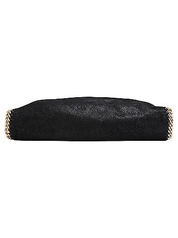 Stella McCartney Stella Mccartney Small Falabella Tote Bag in Black Shaggy Deer (view 2)