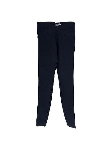 Herve Leger Herve Leger Slim Pants in Black Rayon (view 1)