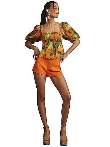 FARM Rio Short Sleeve Blouse (view 1)