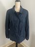 Talbots 100% Cotton Solid Blue Jacket Size L - photo 5