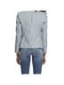 Veronica Beard Checkered-gingham Blue White Jacket Size 10 - photo 2