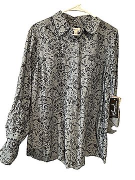 Kim Rogers Kim Rogers button up long sleeve shirt Long Sleeve Button-Down Shirt (view 1)