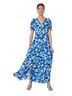 Sugarlips 100% Polyester 100% Rayon Floral Blue White Green Casual Dress Size XL - photo 1