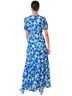 Sugarlips 100% Polyester 100% Rayon Floral Blue White Green Casual Dress Size XL - photo 2