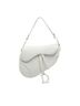 Dior 100% Leather White Grained Calfskin Saddle Bag One size - photo 1