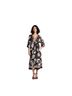 Sofia by Sofia Vergara Floral Black Brown White Purple Gold Casual Dress Size M - photo 1