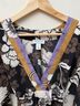 Sofia by Sofia Vergara Floral Black Brown White Purple Gold Casual Dress Size M - photo 5
