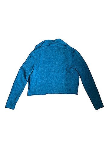 Garnet Hill Cashmere cropped boxy Cashmere Cardigan (view 2)