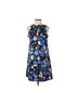 Title Unknown 100% Polyester Graphic Blue Casual Dress Size S - photo 2