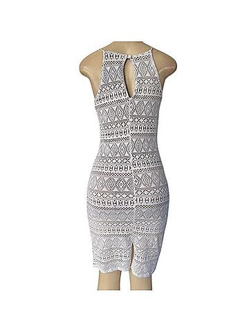 Poetry Bodycon Lace Net dress Cocktail Dress (view 2)